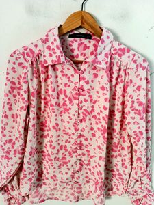 Madame Pink Printed Western Top(Women&#39;s)