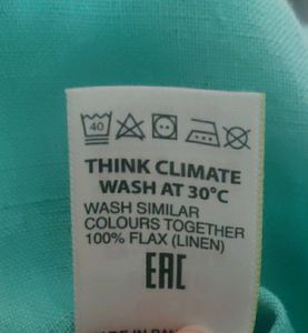 M&amp;S Orignal Linen Top with stylized sleeve