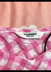 Pink Gingham Crop Top