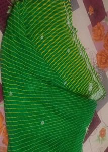 Green Striped Saree
