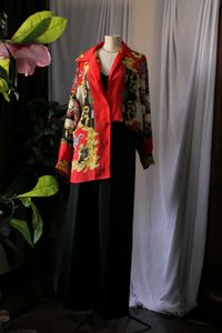 Vintage Baroque Print Shirt