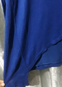 Stylish Electric Blue Korean Tops