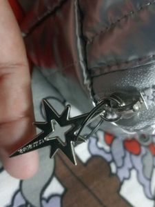 Silver Quilted Pouch