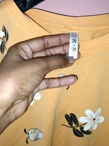 Floral Orange Tshirt