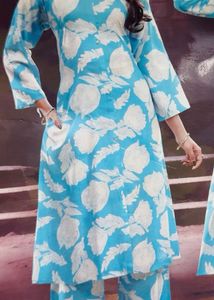 Stylish Blue Printed Kurta