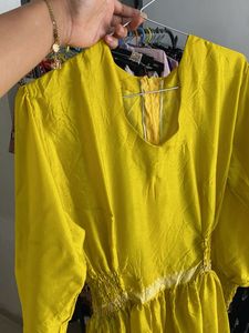 Elegant Yellow Maxi Dress