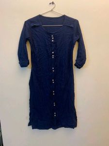 Upcycling Navy Blue Kurti