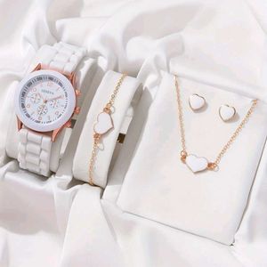 Elegant Watch &amp; Jewelry Set