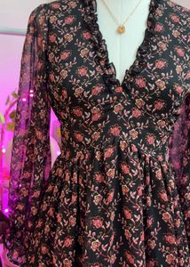 Floral Print Mini Dress
