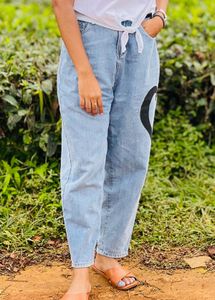 Heart Print Jeans