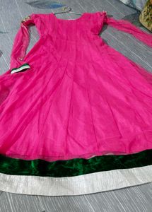 Pink Embellished kurta set