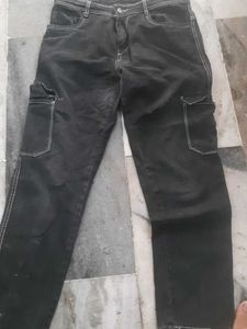 Black Jeans with White Stitching And one t-shirt o