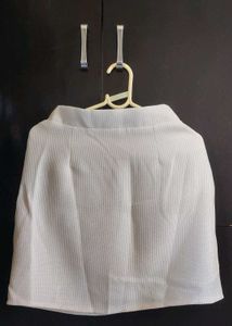 Korean tweed crop blazer with skirt (Set)