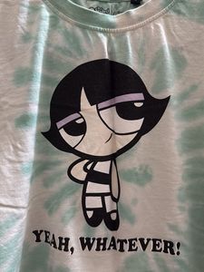 Buttercup Tie-Dye Crop Top Powerpuff Girls