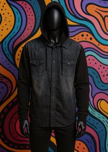 Max Black Slim-Fit Hoodie Jacket