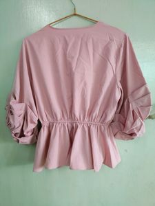 Diwali Offer!Pastel Pink Ruffled Top | Women
