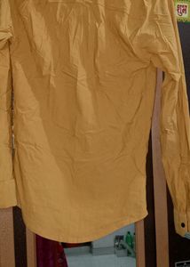 Yellow Men Shirt