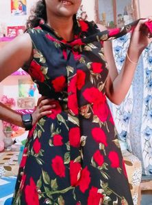 Floral Print Fit &amp; Flare Dress