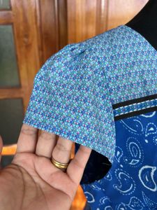 Blue Paisley Print Dress