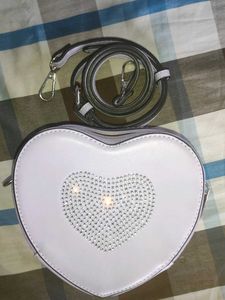 heart shape sling bag