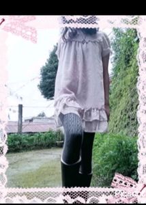 Baby Pink Polka Dot Gothic Dress