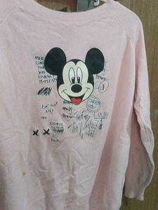 Mickey Mouse Graphic Sweatshirt Size M