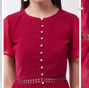 Miss Chase Casual Bell Sleeves Solid Women Top