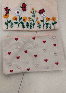 Cute Embroidered Pouches