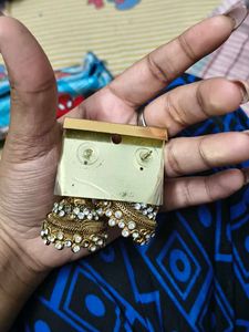 Golden Jhumka Set