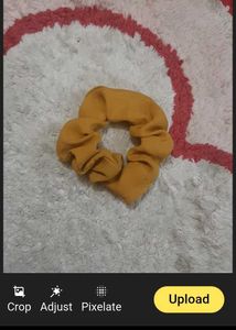 Mustard Yellow Scrunchie