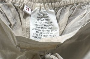 Biba Off White Cotton Ethnic Pants