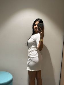 One Shoulder Dress With Lace Trims