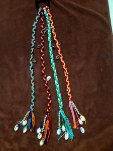 Handmade Braided Hair Accessories with Cowrie Shel