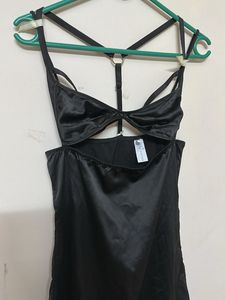 Black Babydoll Onepiece Sexy Lingerie Dress
