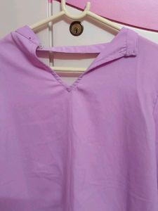 Chic Lavender Wrap Top