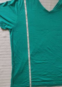 Teal V-Neck T-Shirt
