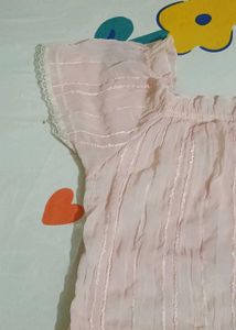 Baby Pink Ruffle coquette Doll Top