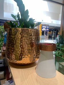 Metal Planter Copper Color