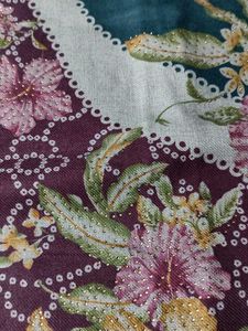 Floral print woolen suit