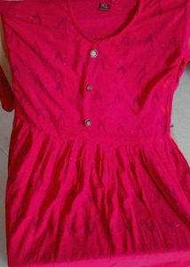Pink Anarkali Kurti