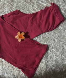 Pink Corduroy Wide Leg Pants