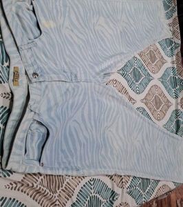 REU Zebra Print Jeans