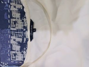 Annabelle White Georgette Stylish Top XL