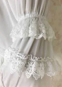 White Lace Beautiful Aesthetic Off Shoulder Top