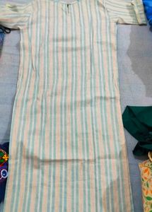 Light Blue Straight Long Kurta