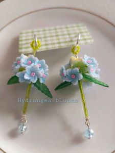 ✨️🌞Hydrangea Flower Drop Earrings🌞✨️