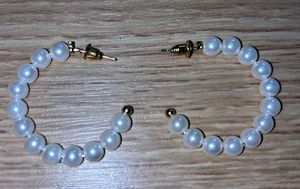 Pearl Hoop Earrings