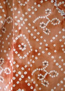 Bandhani Orange Kurti