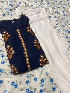 Blue Kurti Set