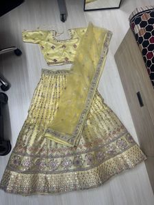 Wedding/Haldi Lehenga(Size M) Never Used